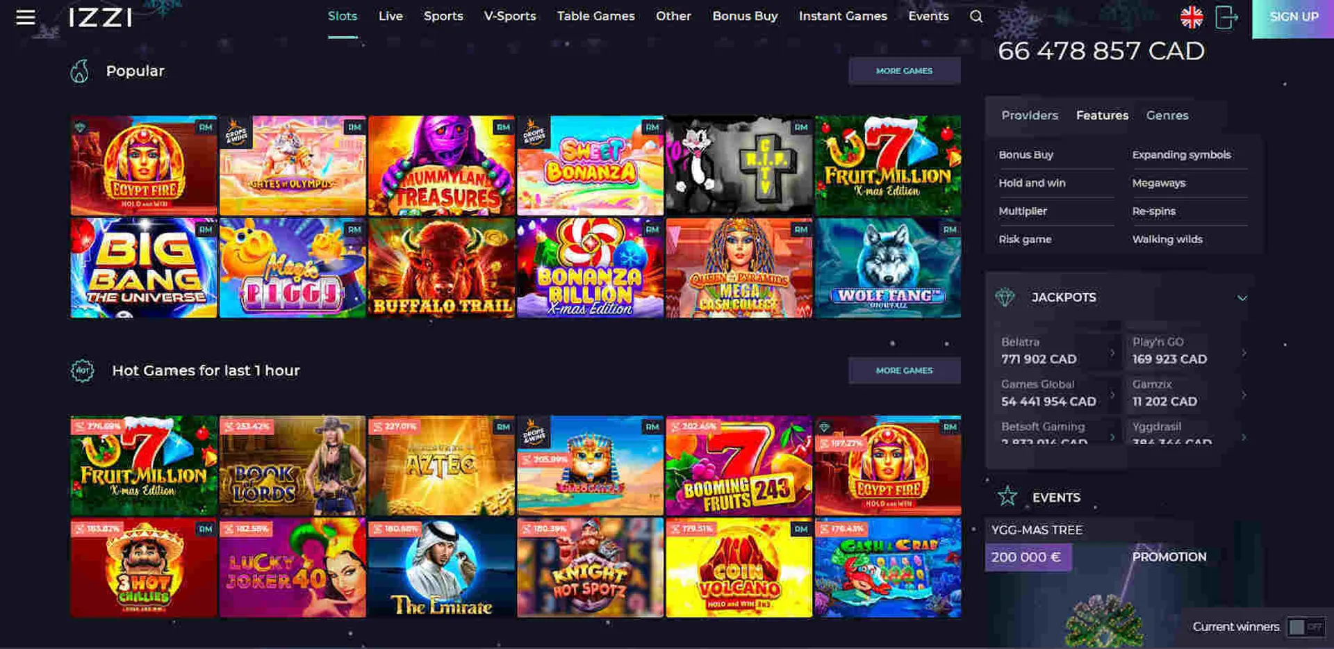 Casino betting