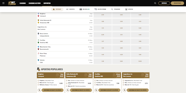 Jogo do bets de hoje